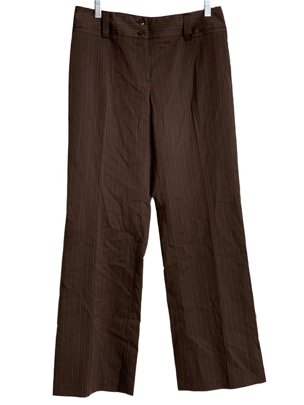 AB STUDIO Women’s “Novelty Townsend” Brown Tan Pin Stripe